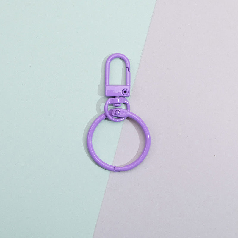 Wholesale Colorful DIY Handmade Material Keychain Metal Accessories