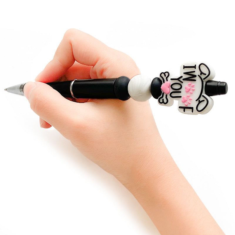 Wholesale 10pcs Creative Silicone Letter Animal Focal Beads