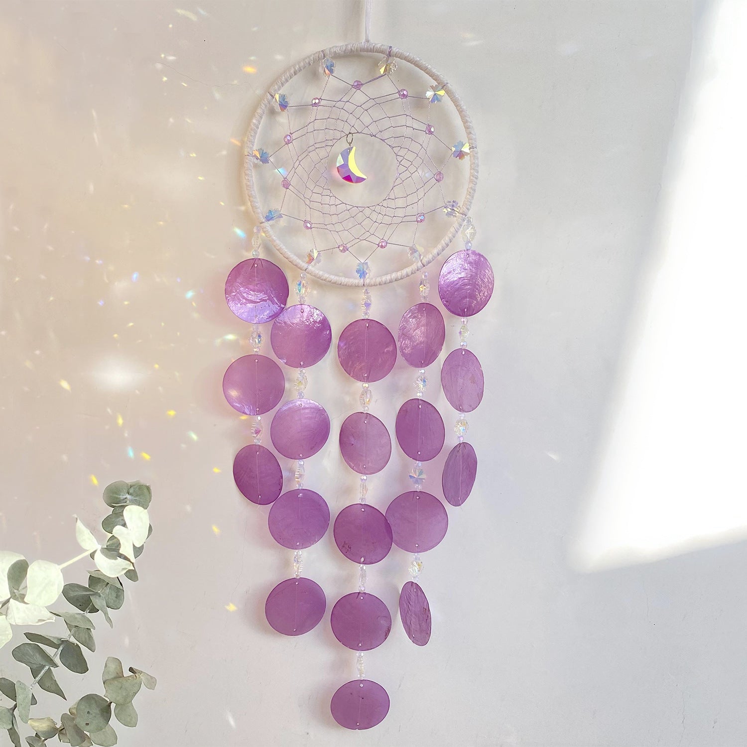 Wholesale Shell Crystal Stone Room Wind Chime Decoration Pendant