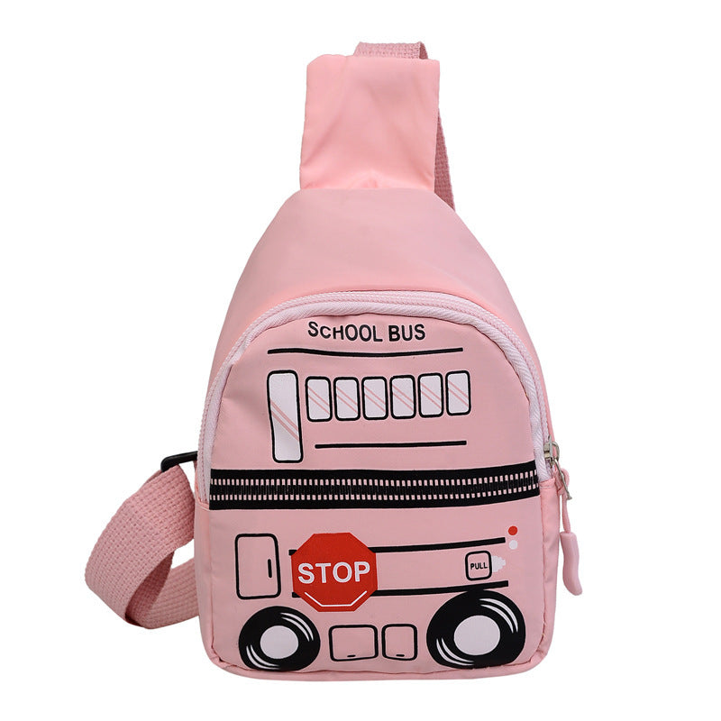Wholesale Oxford Fabric Car Print Kids Messenger Bag