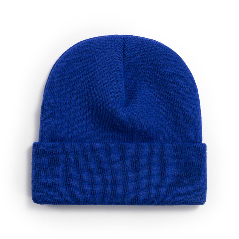 Wholesale All-match Solid Color Wool Knitted Hat