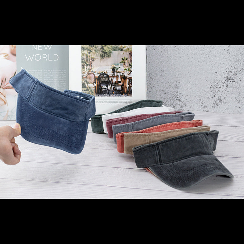 Wholesale Washed hollow hat summer outdoor sports breathable retro old baseball cap