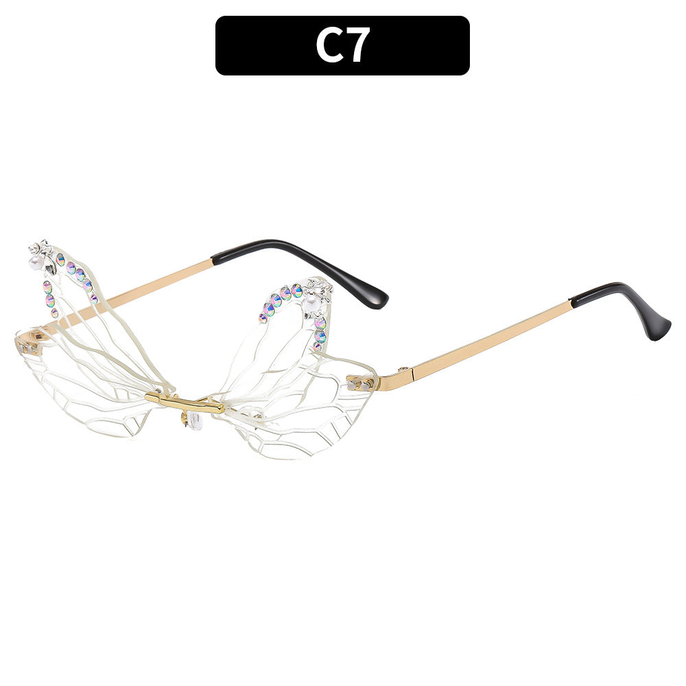 Nuevas gafas de sol de PC de Dragonfly Dragonfly Diamond al por mayor