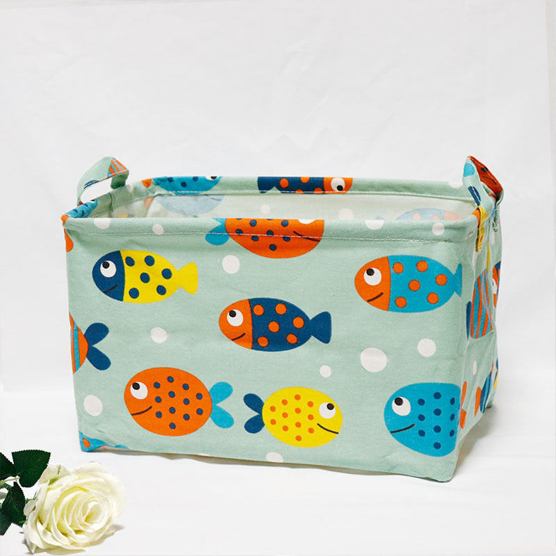 Wholesale Cotton and Linen Cloth Foldable Storage Box