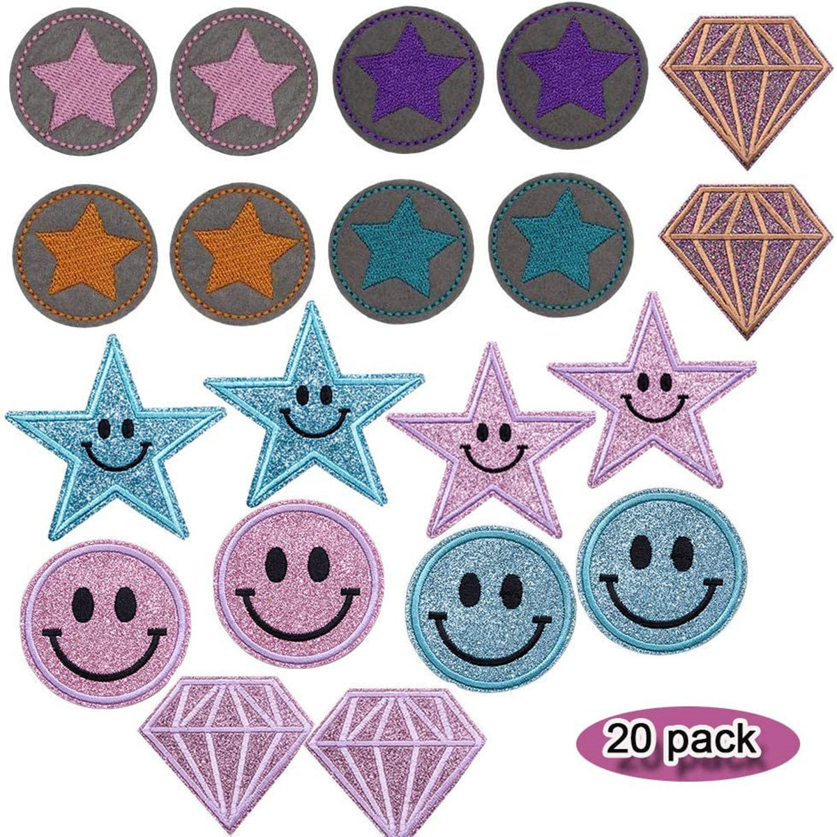 Wholesale Felt Twill Sequin Dinosaur Cartoon Patch Set For Clothing Decoration And DIY Craft Supply