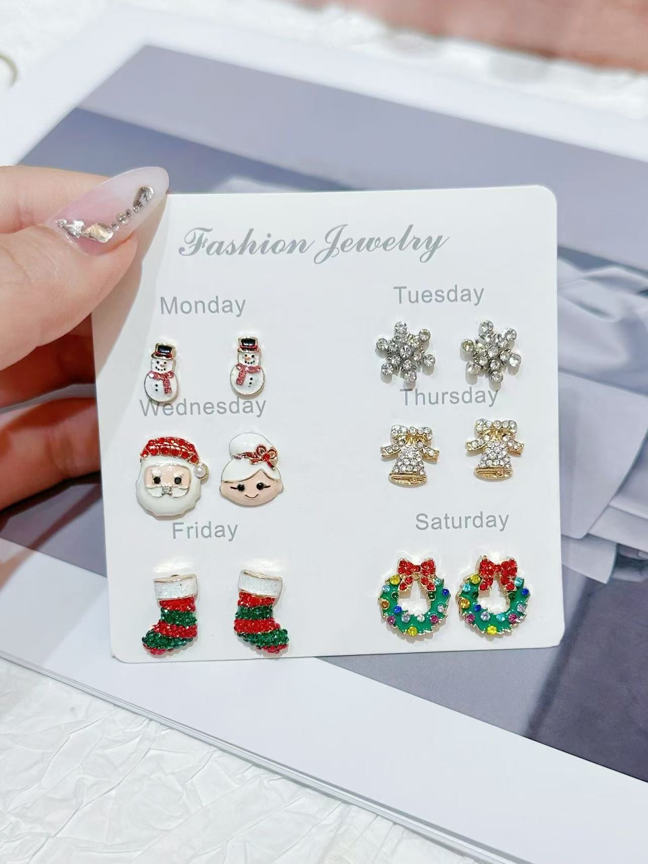 Wholesale Christmas series cartoon earrings
