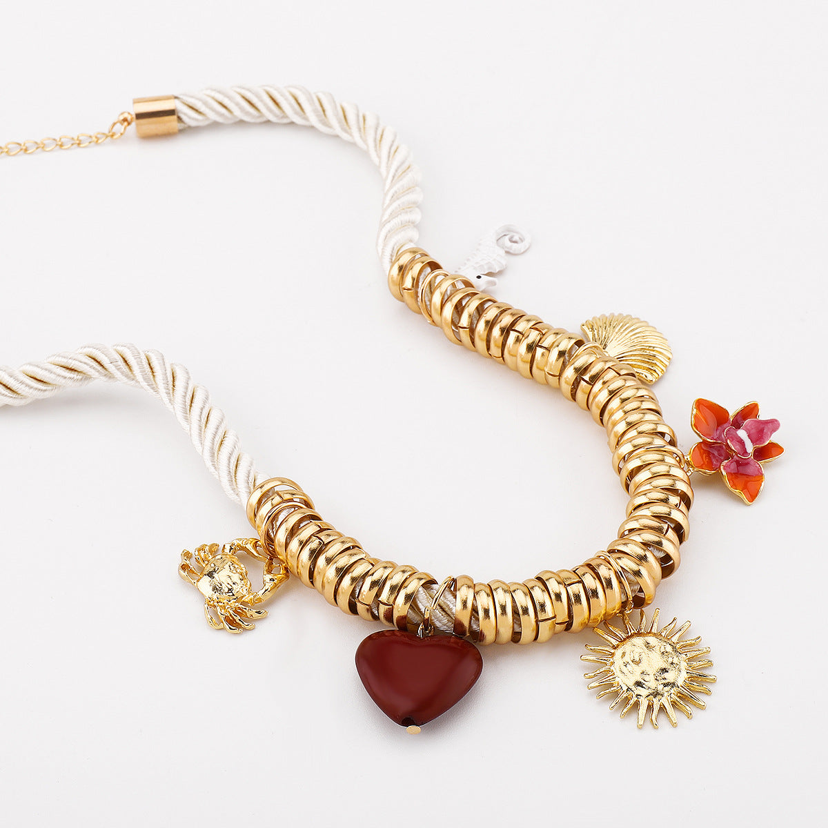 Wholesale  Za Fashion Retro Marine Element Crab Seahorse