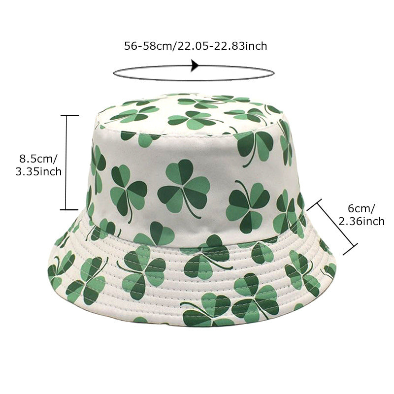 Sombrero de cubo de trébol de poliéster al por mayor