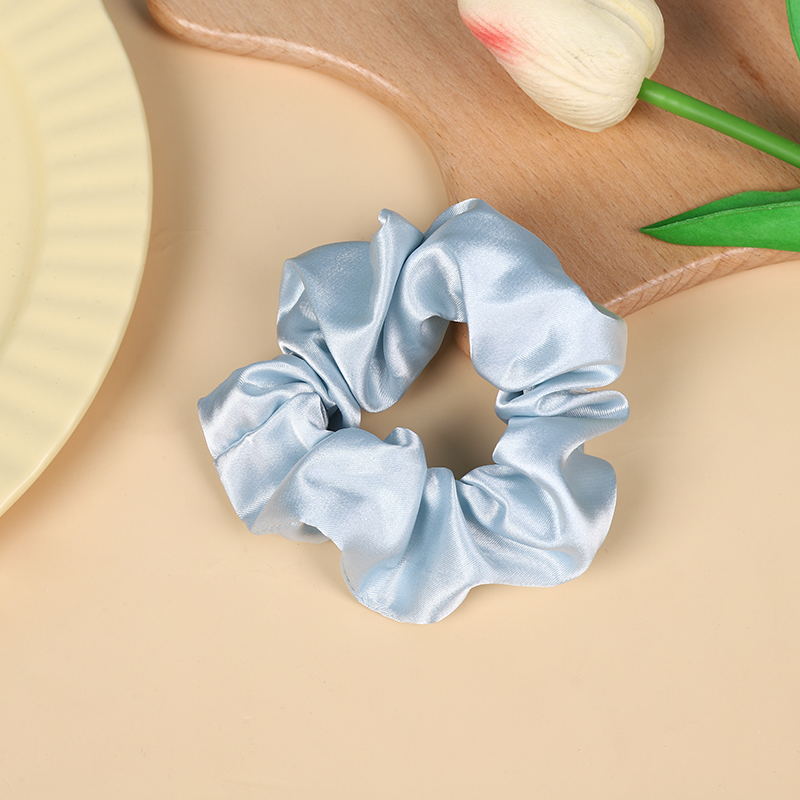 Wholesale 10pcs Solid Color All-match Imitation Silk Ponytail Hair Tie