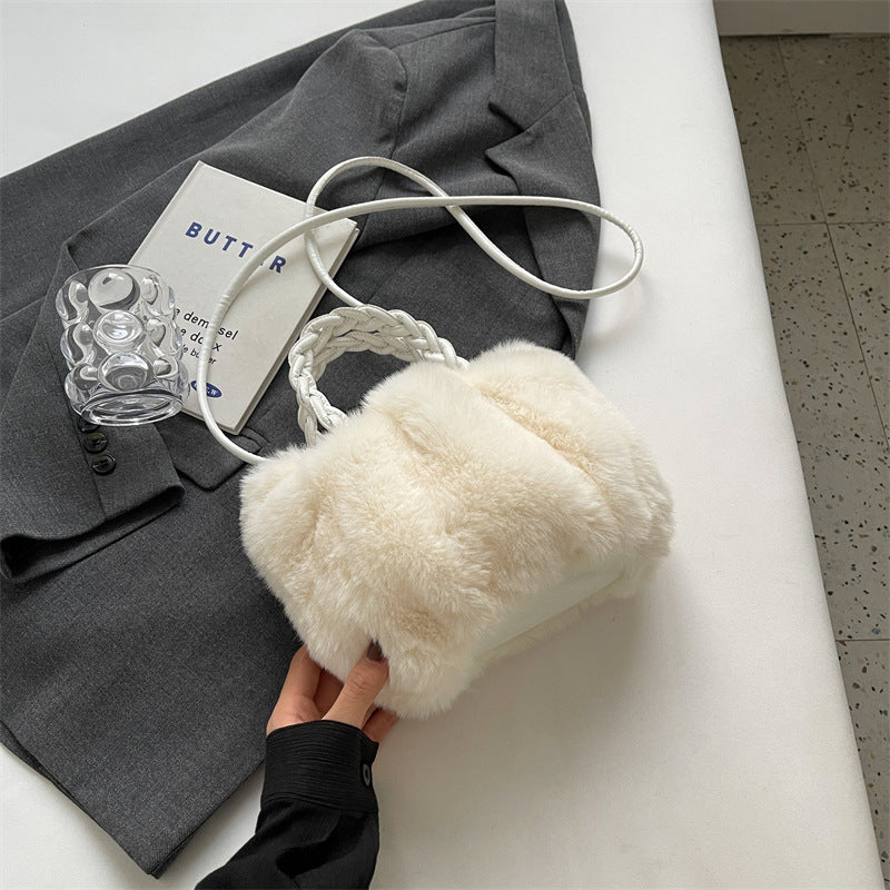 Wholesale Plush Bag Shoulder Crossbody Bag Handheld Plush Tote Bag