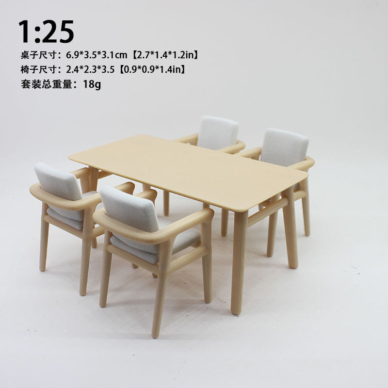 Wholesale Mini dollhouse decorations dining tables  chairs Doll Accessories