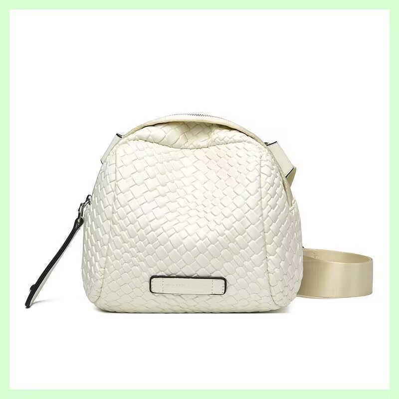 Wholesale PU Single Shoulder Diagonal Cross Casual Simple Black Small Bag