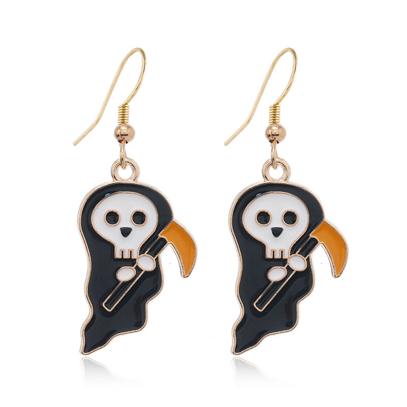 Wholesale Halloween Element Earrings Dark Punk Halloween Earrings