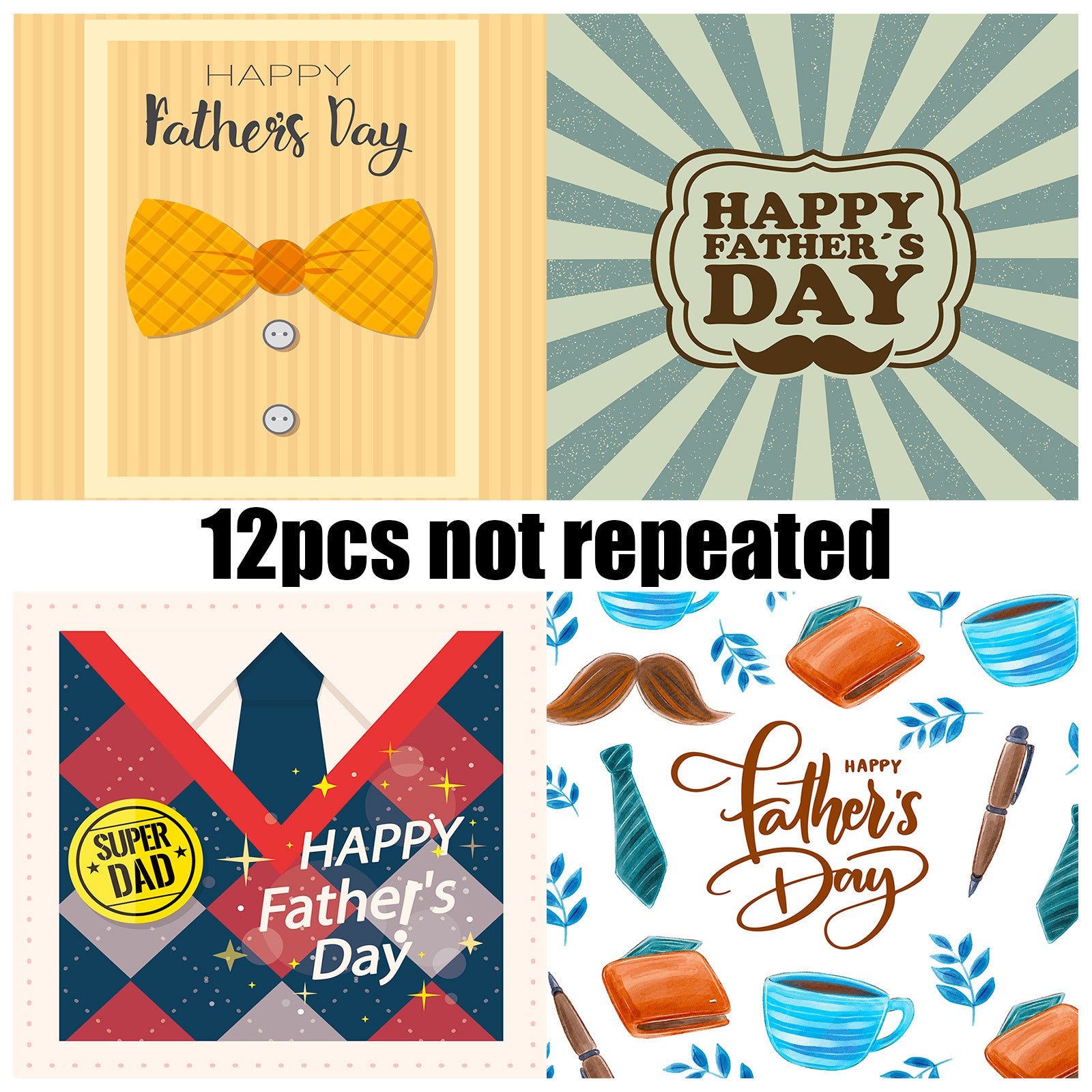 Wholesale of Blue Father's Day Decorative Material Paper