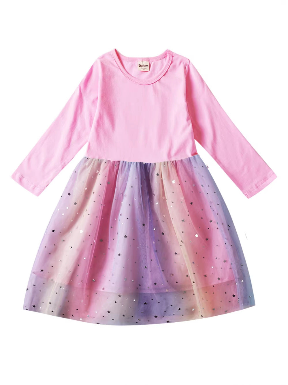 Wholesale Spring Autumn Toddler Girls Long Sleeve Cotton Tulle Princess Dress Chic Party Wear Resale Gift Choice