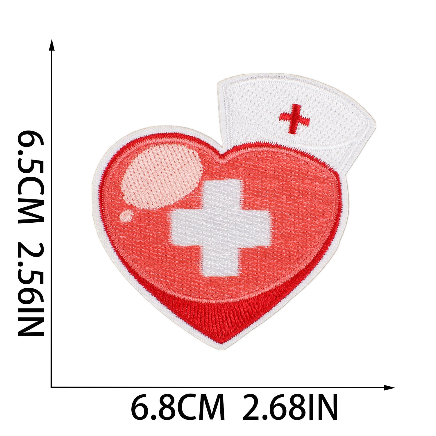 Wholesale Decorative Heart Embroidered Patch Cartoon Design For Clothing Fashion Accessory