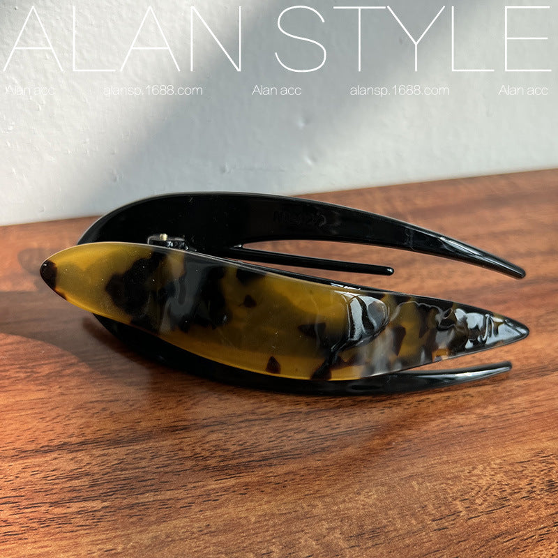 Wholesale Acetic Acid Large Size Simple and Versatile Swallowtail Hair Clips