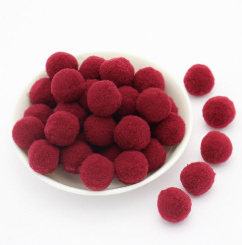 Wholesale 10MM diy handmade materials headdress accessories high elastic wool ball colorful wool ball NO HOLE