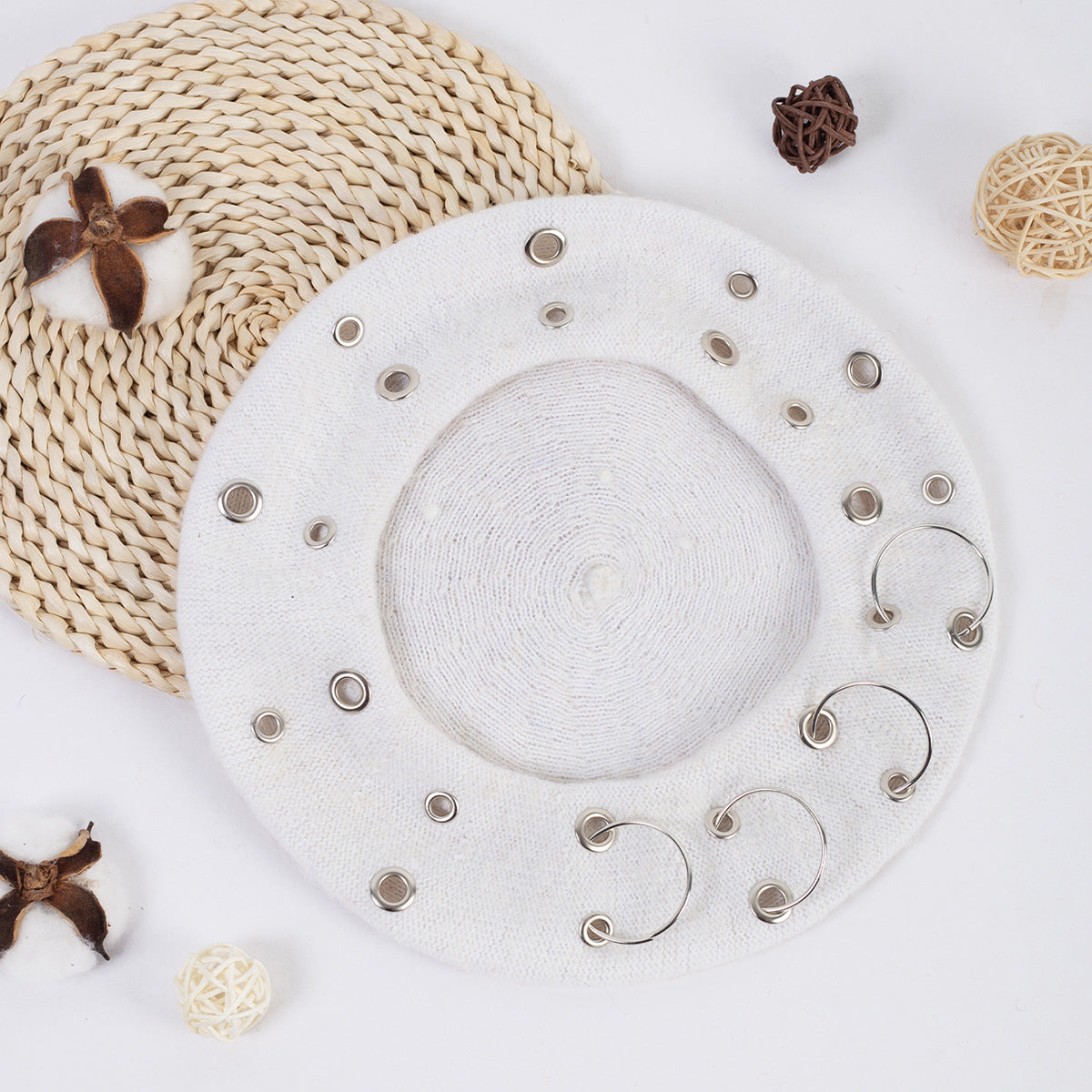 Wholesale Vintage Pumpkin Polyester Berets