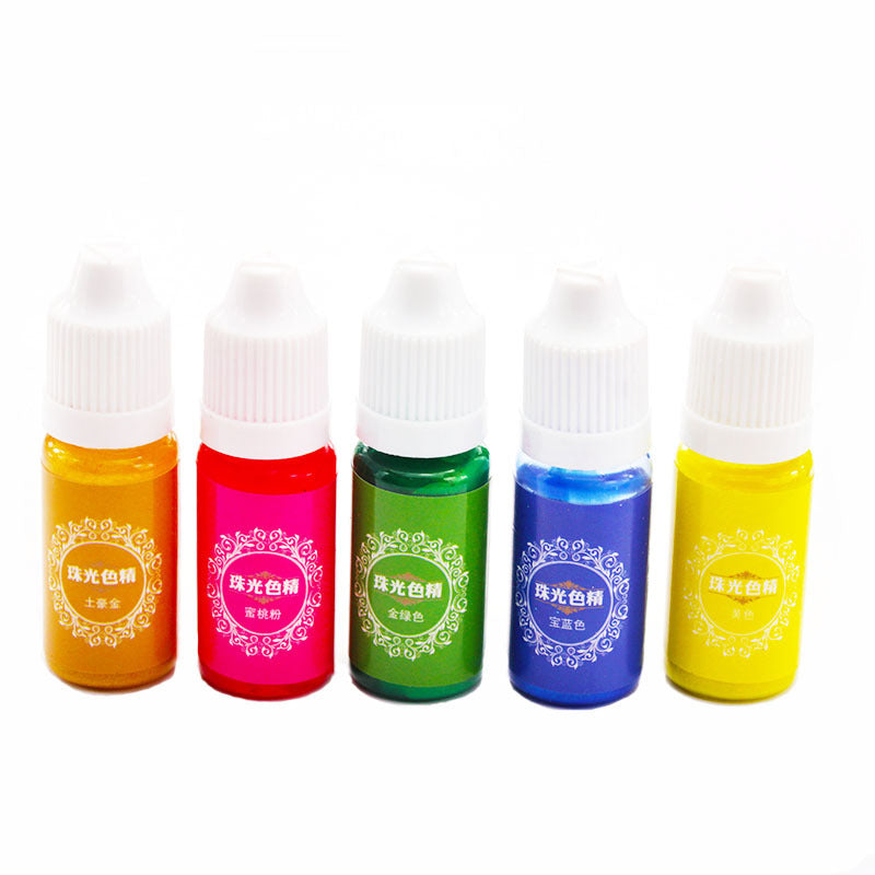 Wholesale 24 Color Pearl Pigment Crystal Dropper UV Resin Pigment Does Not Precipitate and Has A Full Color DIY Handmade Material