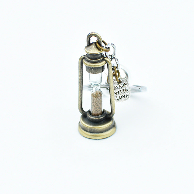 Wholesale Metal Retro Hourglass Keychain
