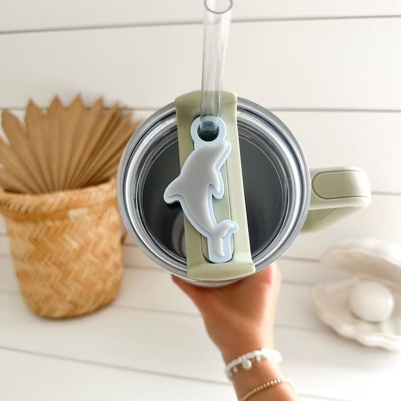 Wholesale Dolphin Tumbler 40 OZ 20 OZ/30 OZ Ice Dominer Cup 2nd Generation Cup Covered Plastic Tag