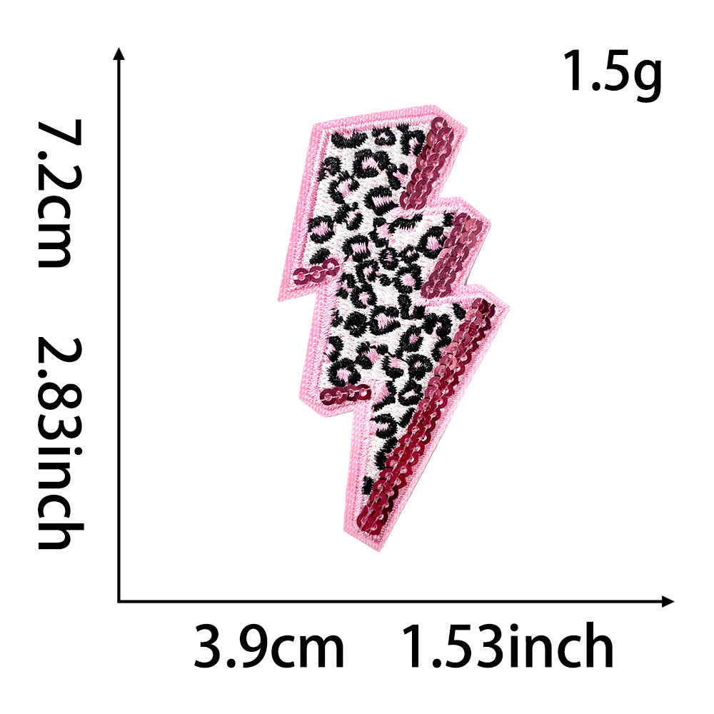 Wholesale Leopard Print MAMA Iron On Embroidered Patch DIY Fashion Accessory For Hats Bags Clothing Gift Boutique