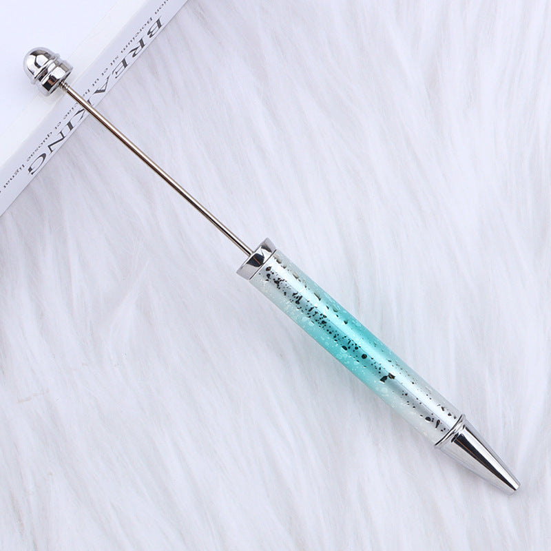 Wholesale Beadable Pensdiy UV Electroplating Starry Sky Sequins Gradient Beaded Ballpoint Pen