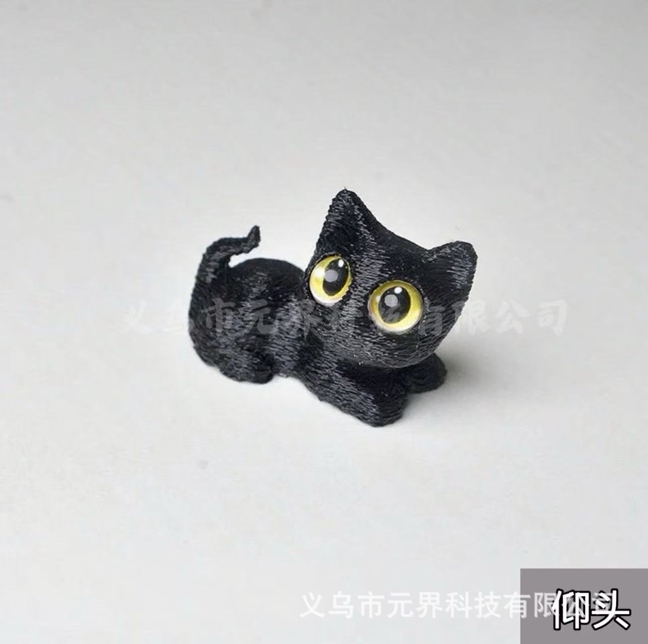 Wholesale Big-eyed cute cat 3D printed toy ornaments