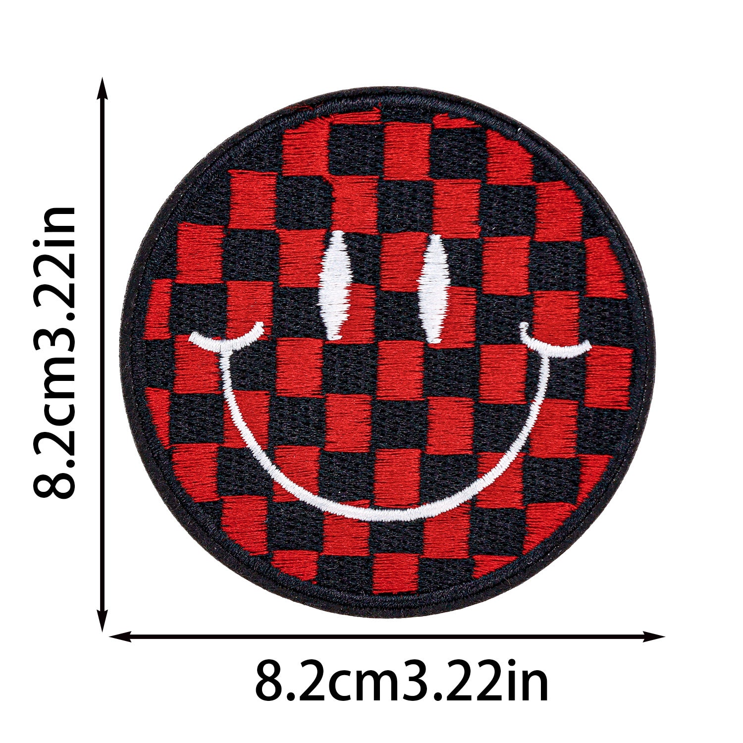 Wholesale Smiley Face Embroider Cloth Stickers Cartoon Round Embroider Stickers