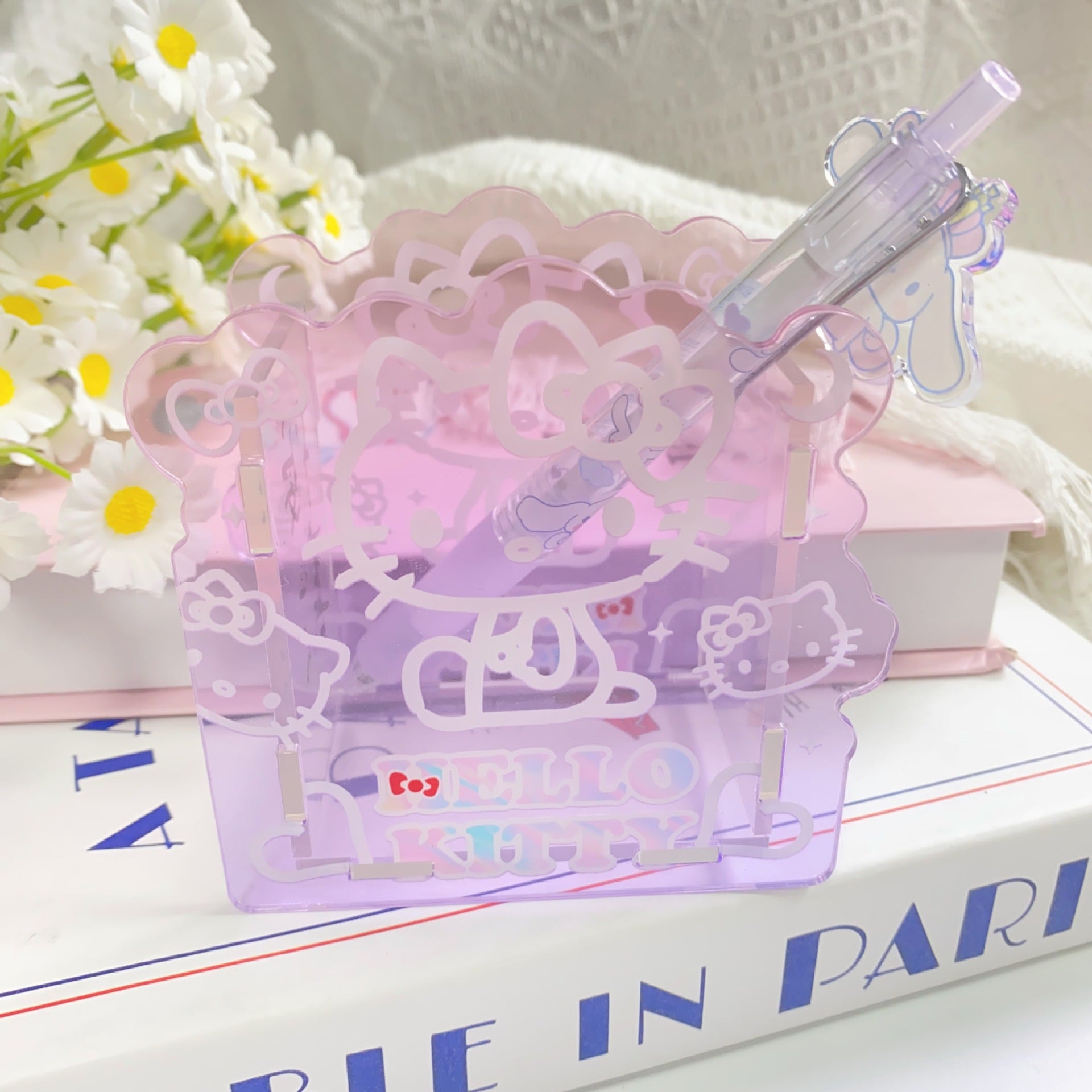 Wholesale  Creative Cute Cartoon Acrylic Pen Holder  OLY Exclusive