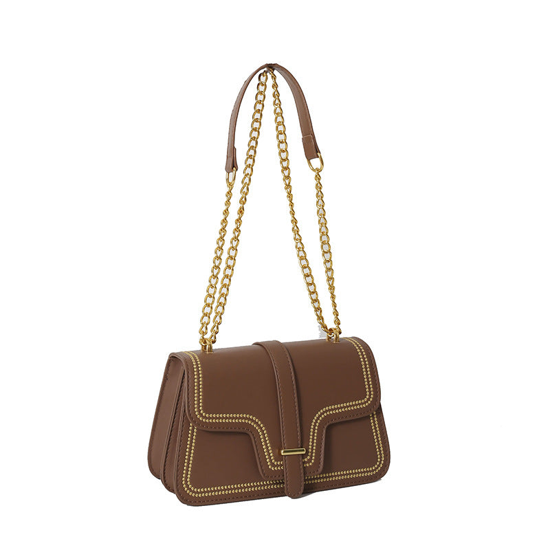 Wholesale 2023 Retro Contrast Color Chain Shoulder Crossbody Bag