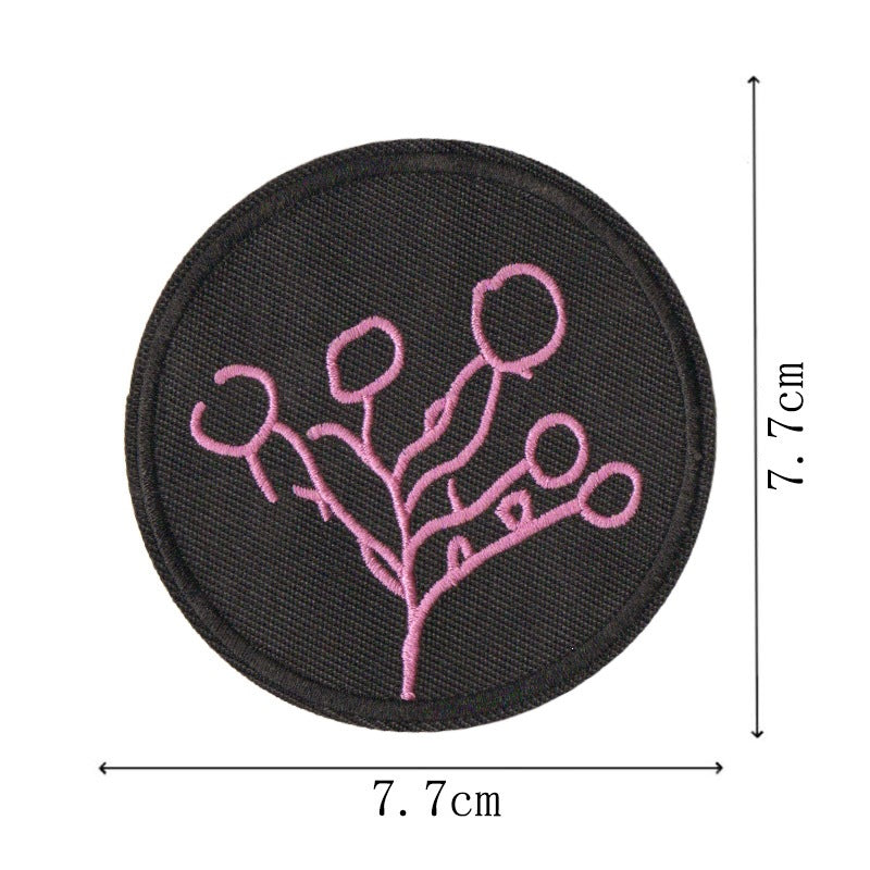 Wholesale 8 Pack Embroidered Iron On Patches Heat Melt Glue Back DIY Fashion Accessory For Bags Towels Outdoor Gear Gift