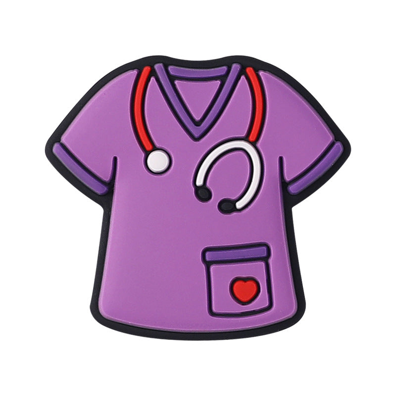 Wholesale 20pcs  Nurse' s uniform silicone beads   Focal Beads