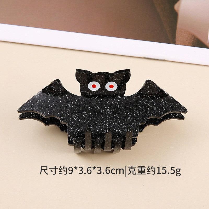 Wholesale Dark Style PVC Pumpkin Ghost Shark Claw Hair Clip  Creative Hair Accessory For Resale