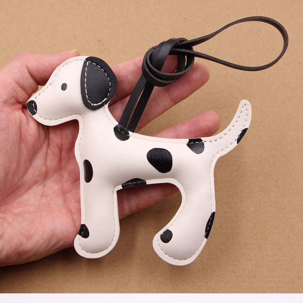 Wholesale Spotted Dog Cartoon Leather Lanyard Bag Charm For Party Chic Fashion Accessory