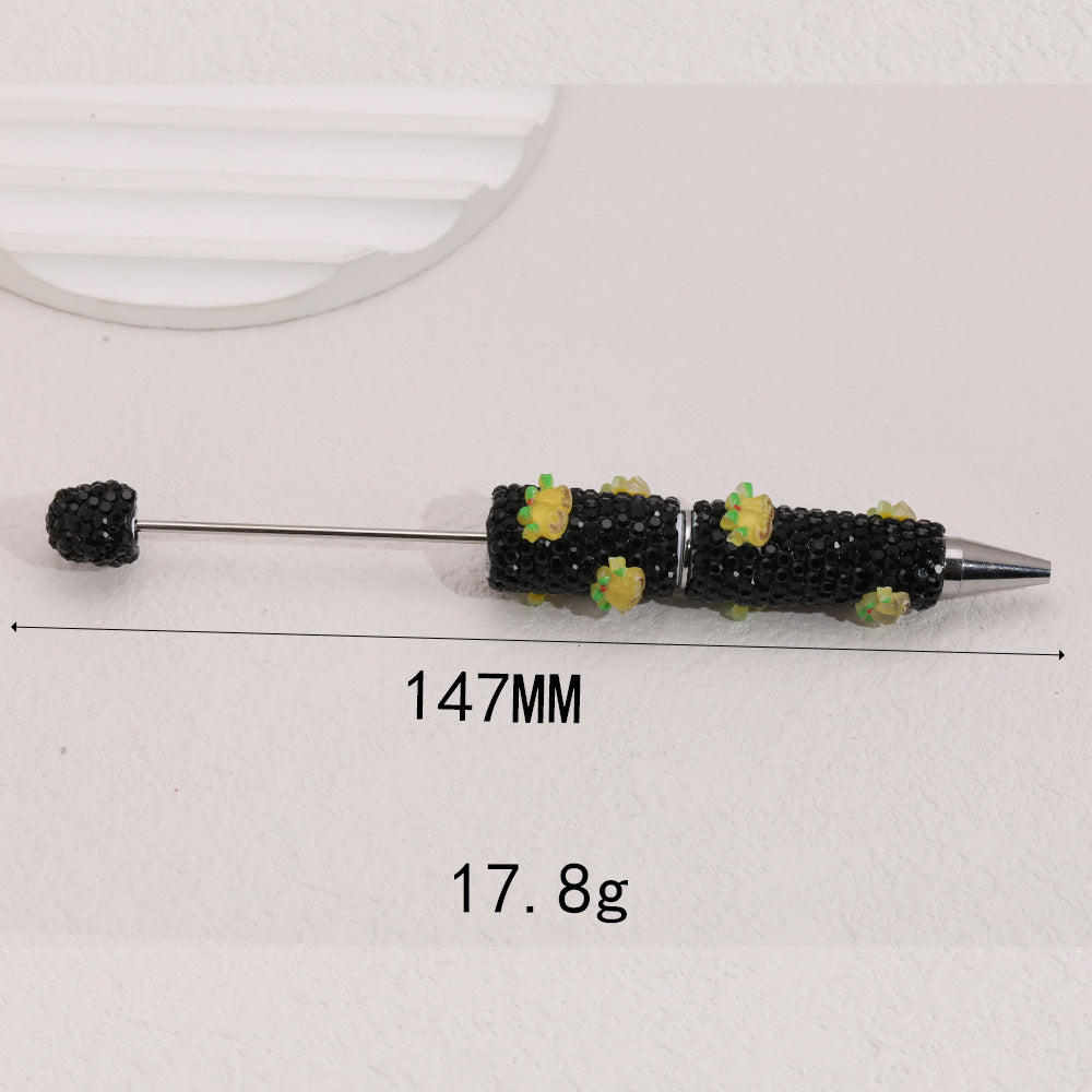 Wholesale  5pcs  Full Diamond Heavy Industry Soft y Fancy Beadable Pens