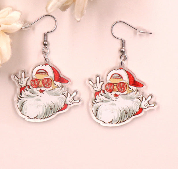 Wholesale Acrylic Christmas  Earrings