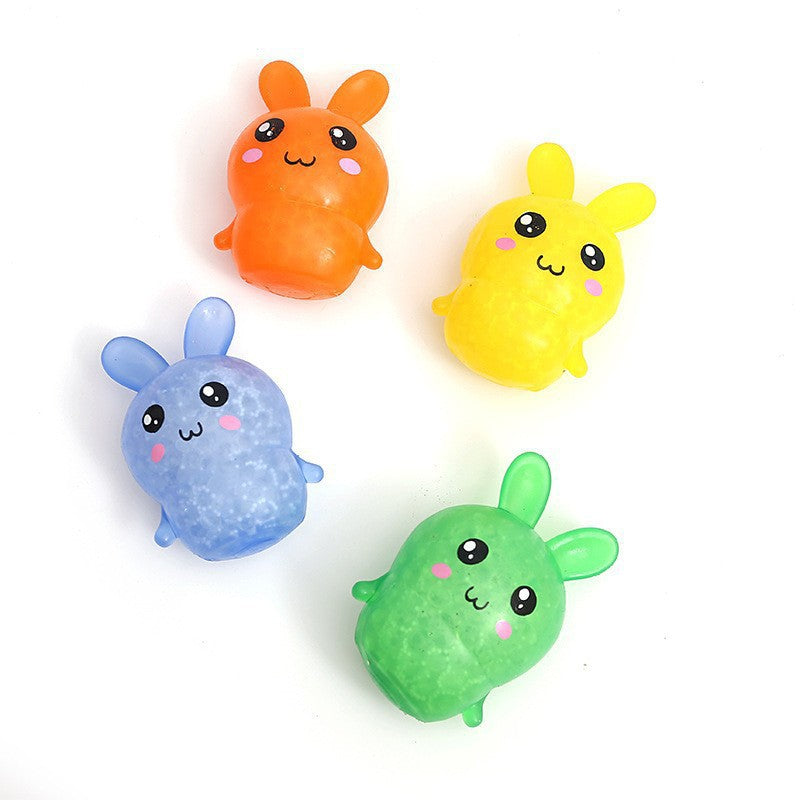Wholesale Easter Bunny Soft Glue Decompression Toy Stress Reducing Rabbit Pinch Fun