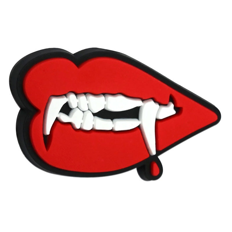 Wholesale Random 100pcs/pack  Cartoon Halloween Series PVC Soft Focal Beads