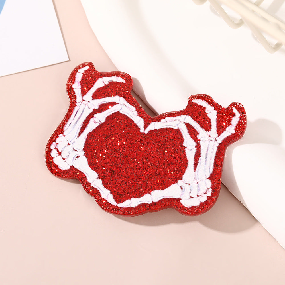 Wholesale 10pcs Loose Powder Acrylic Hairpin Patch