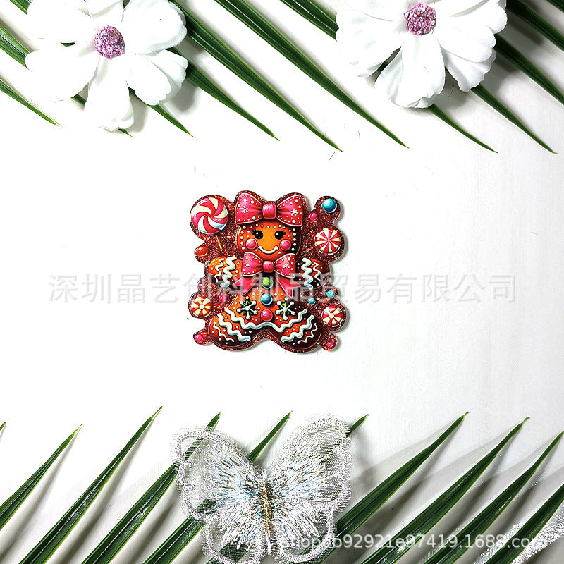 Wholesale 10pcs/pack sequined Christmas crackers acrylic DIY accessories