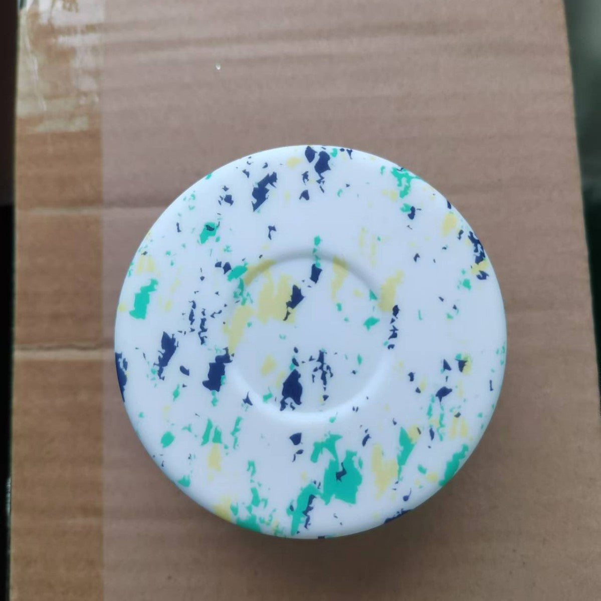 Wholesale Creative simple pattern silicone cup cover insulation film water transfer printing sports kettle space Pot Cup cover cup bottom cover for cups