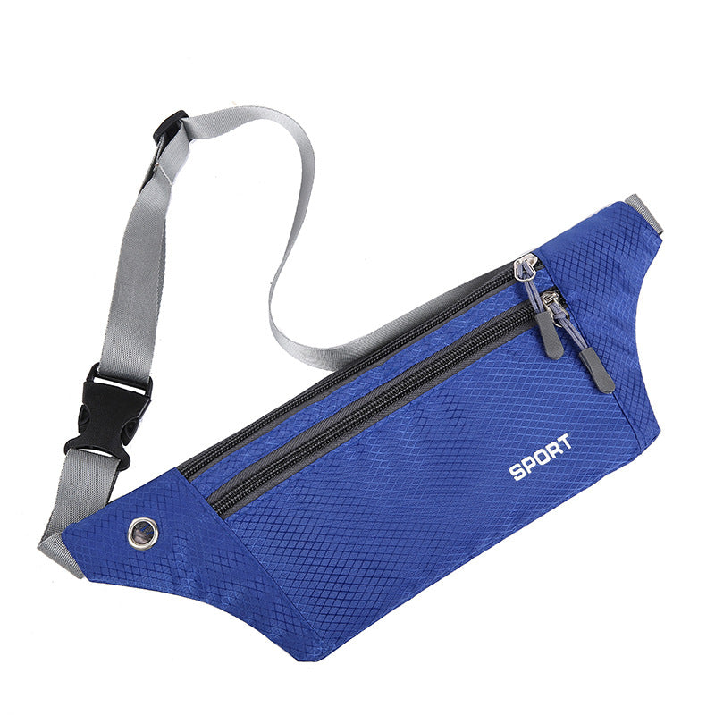 Wholesale Outdoor sports waist bag men's running mobile phone bag fitness close-fitting waist bag nylon waterproof fashion waist bag