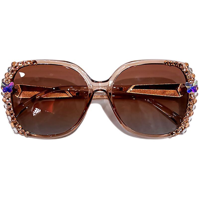 Wholesale women's diamond studded polarized sunglasses
