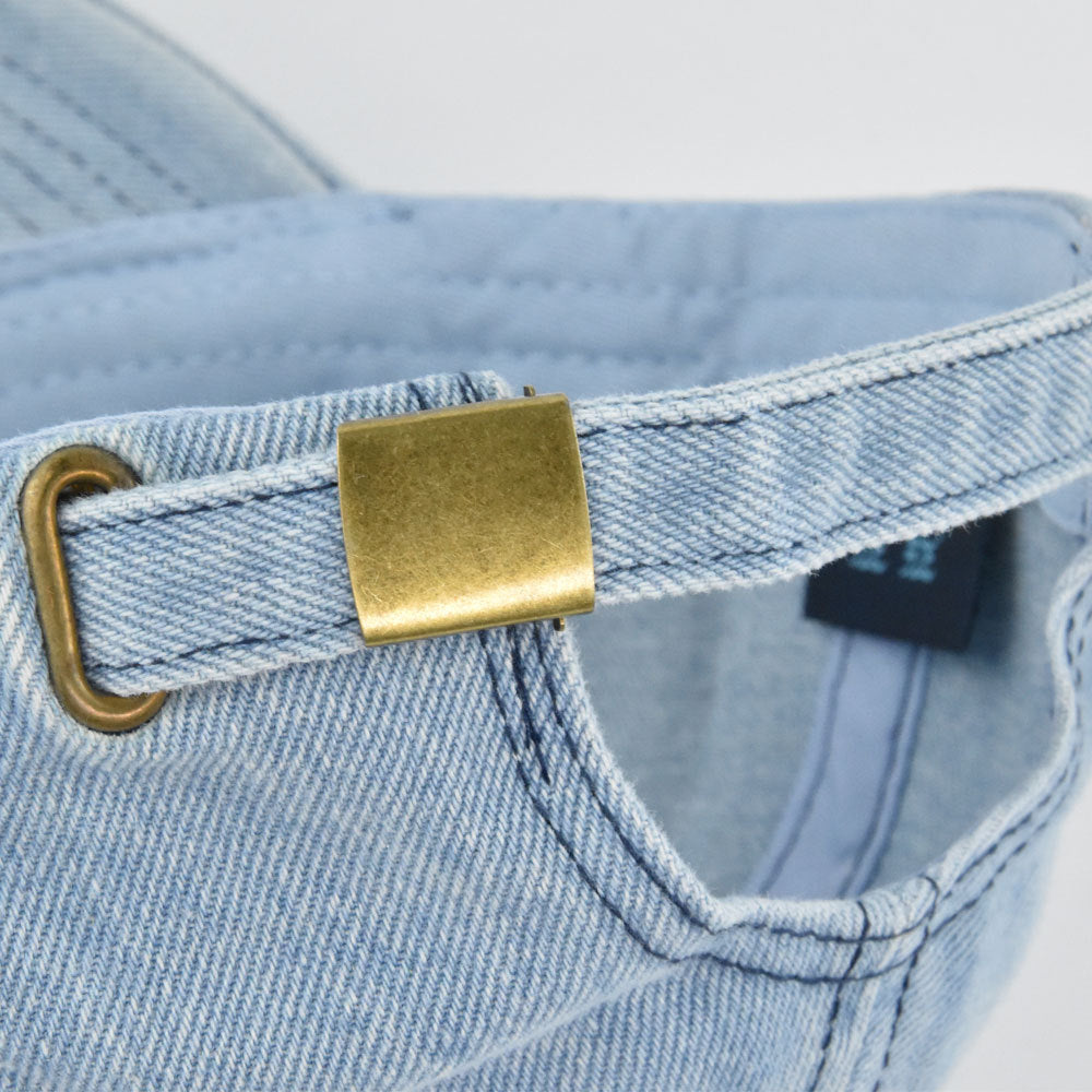 Capilla de béisbol de sombrero de mezclilla de bordado de bordado de bordado de arco raídal