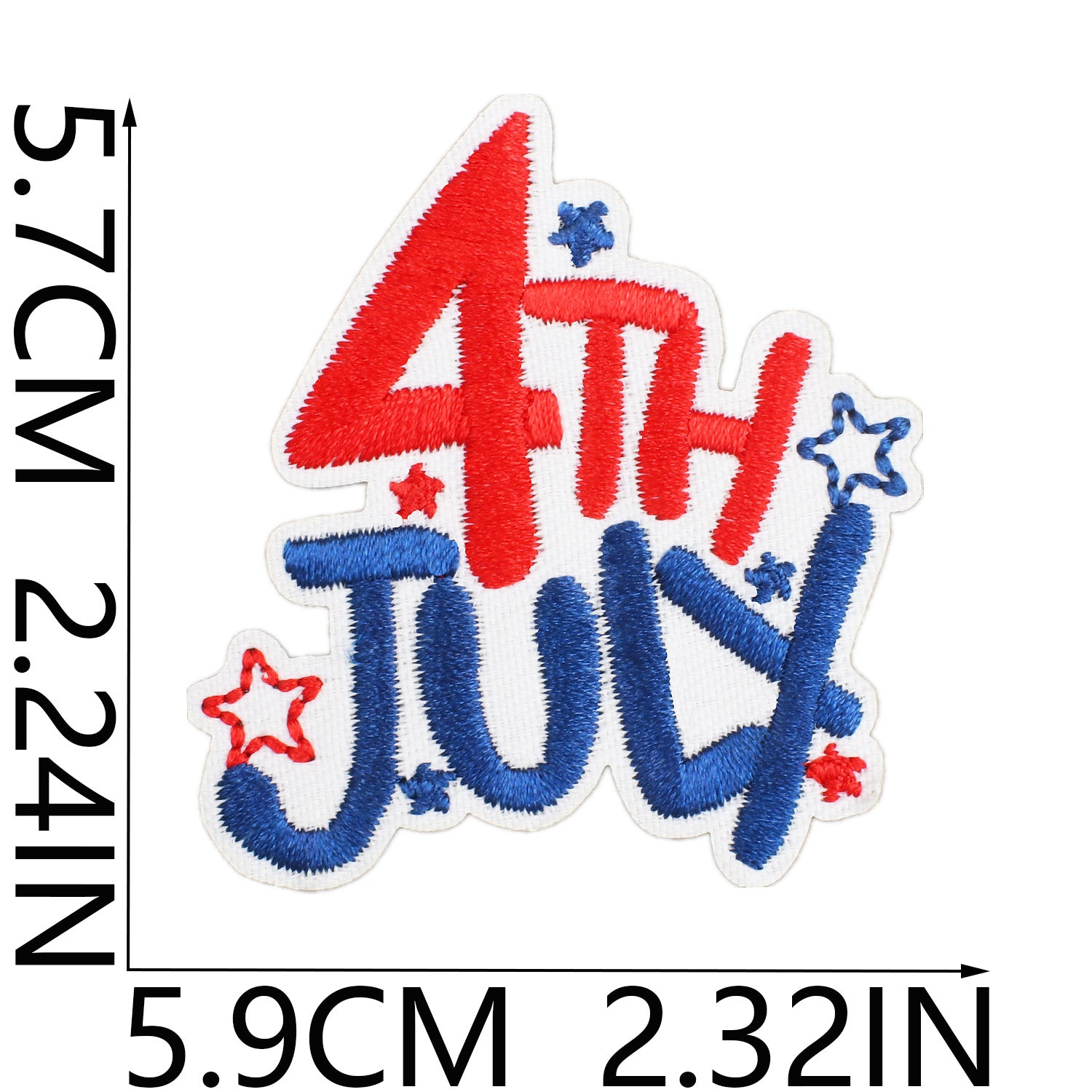 Wholesale Independence Day Flag Torch Patch Bag Embroidery Sticker Eagle