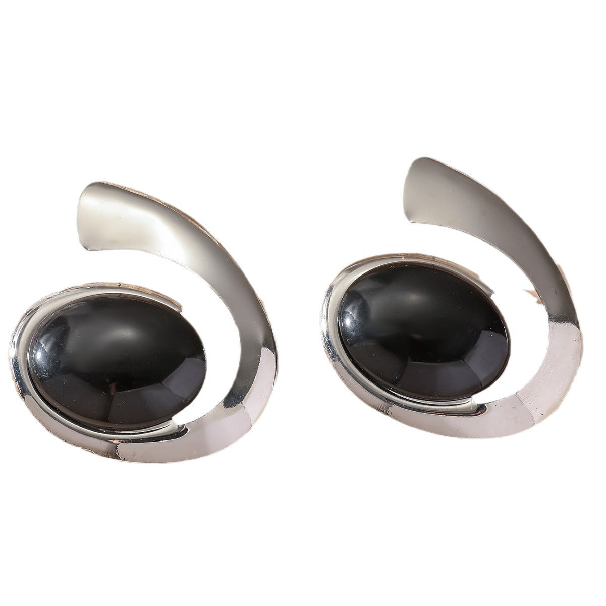 Wholesale Exaggerated personality turquoise alloy earrings