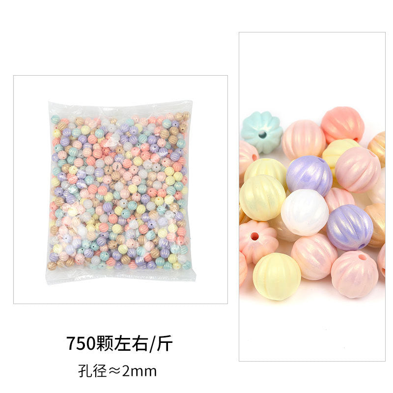 Wholesale ABS Mixed Color Plastic Through Hole Round Beads
