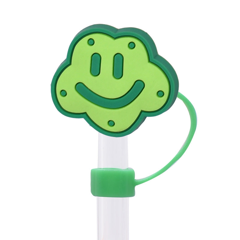 Wholesale  Random 100pcs/pack   Cute food internet celebrity straw cover  Straw Tube Cap